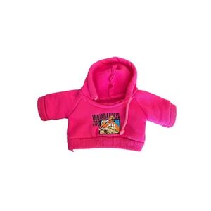 Indianapolis‎ Zoo Pink Hoodie Doll Plush Outfit 12–13" Souvenir Sweatshirt As is